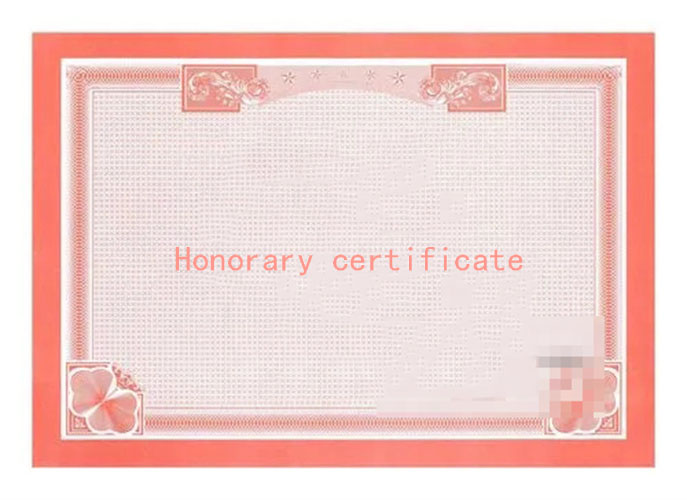 Certificate of Honor III Certificate of Honor III