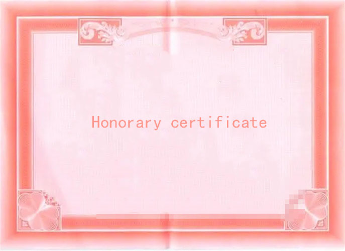 Certificate of Honor 1 Certificate of Honor 1