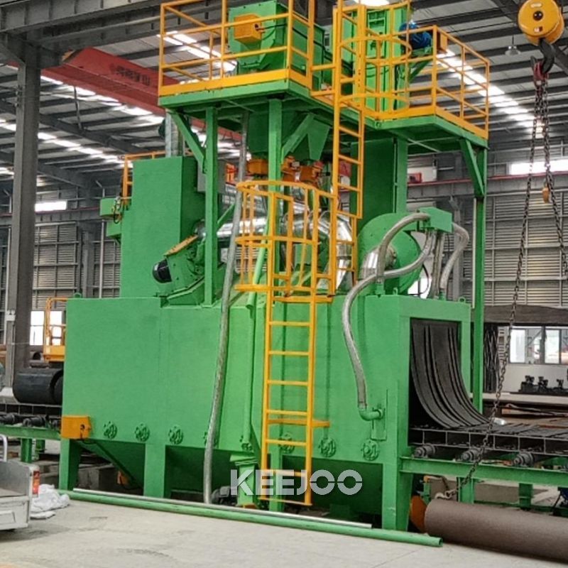 Frame Girder Roller Conveyor Type Shot Blasting Machine