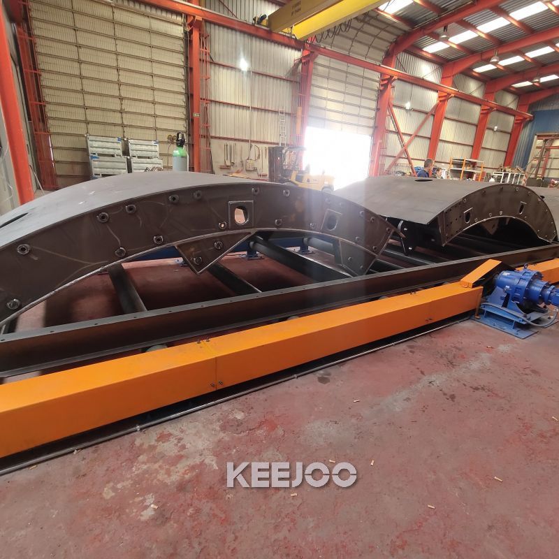 Frame Girder Roller Conveyor Type Shot Blasting Machine