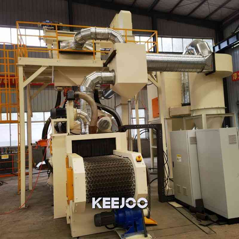 Cast Aluminum Parts Shot Blasting Machine