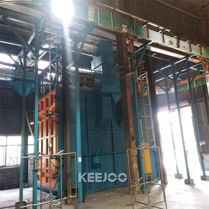 hook type shot blasting machine