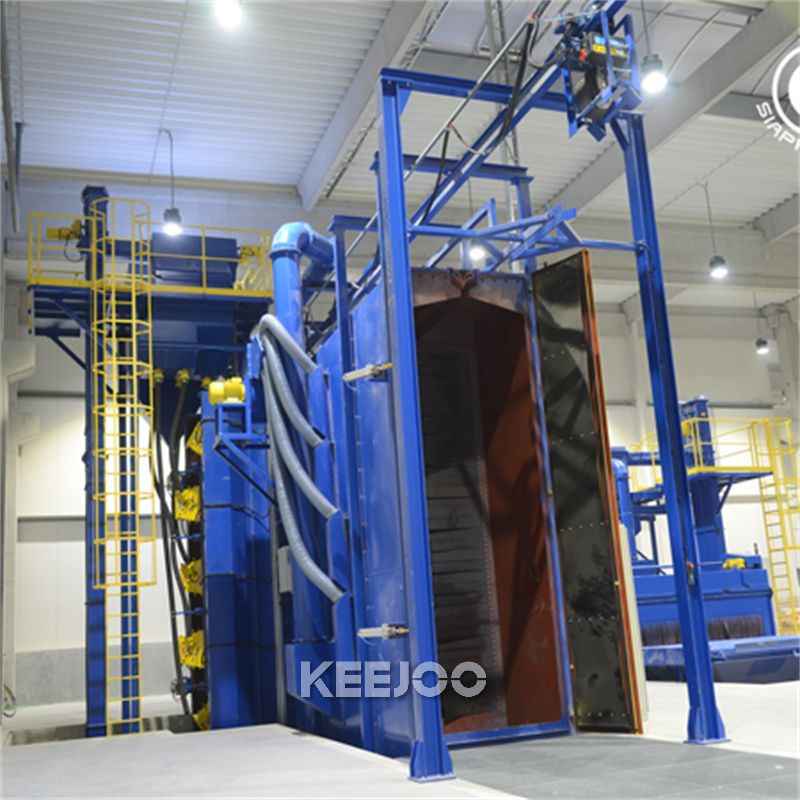 hook type shot blasting machine