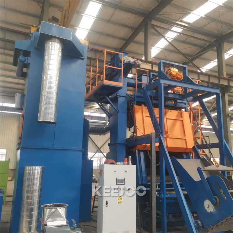 Steel belt shot blasting machine Steel belt shot blasting machine