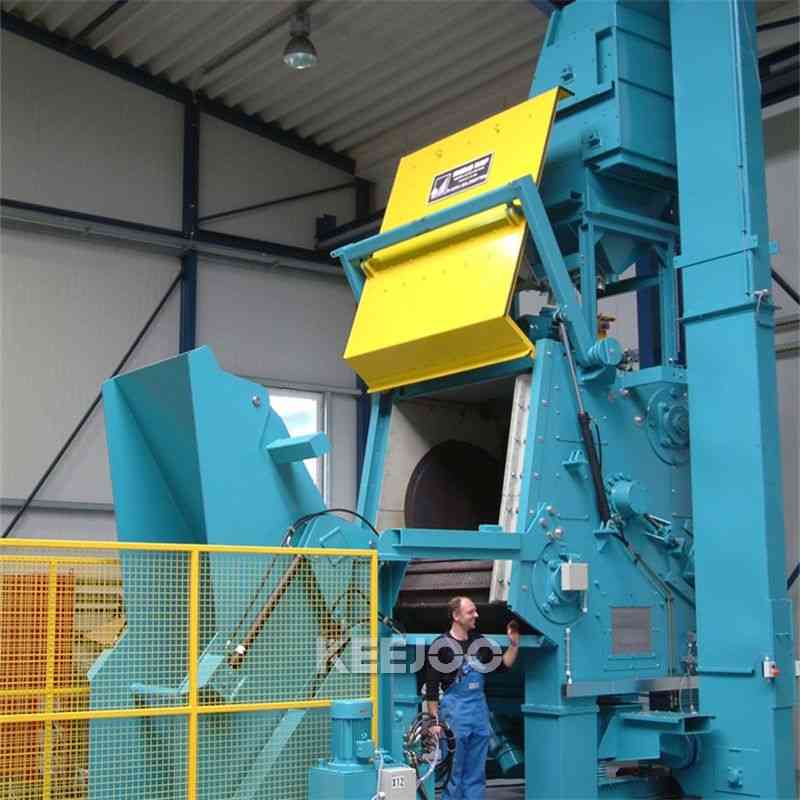 Steel belt shot blasting machine