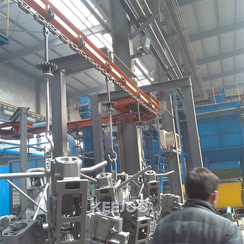 Welded Parts Catenary Shot Blasting Machine