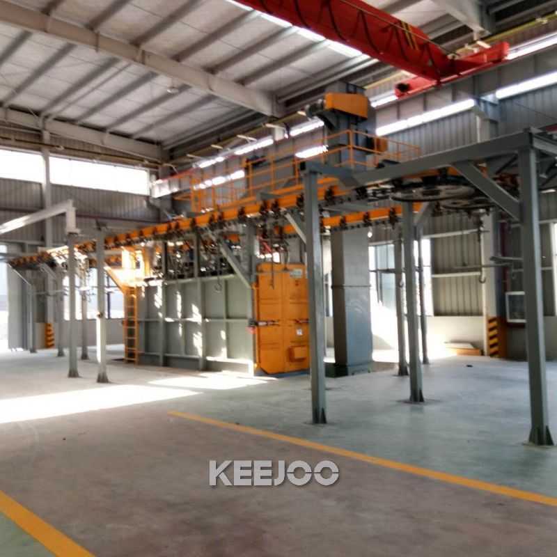 Suspended shot blasting machines Suspended shot blasting machines