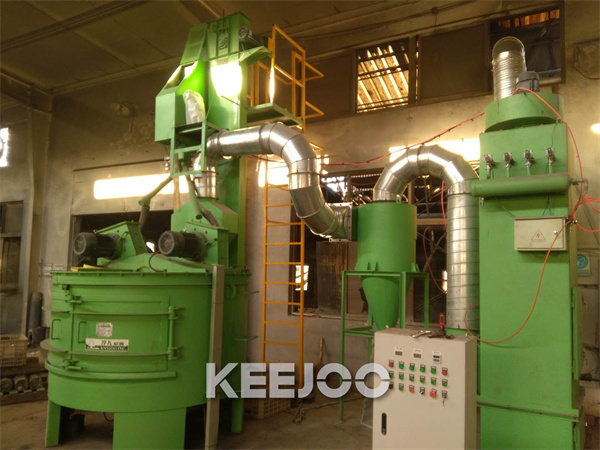 Flange Disc Parts Shot Blasting Machine