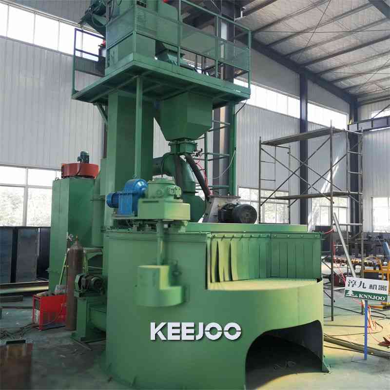 industrial rotary table shot blasting machine