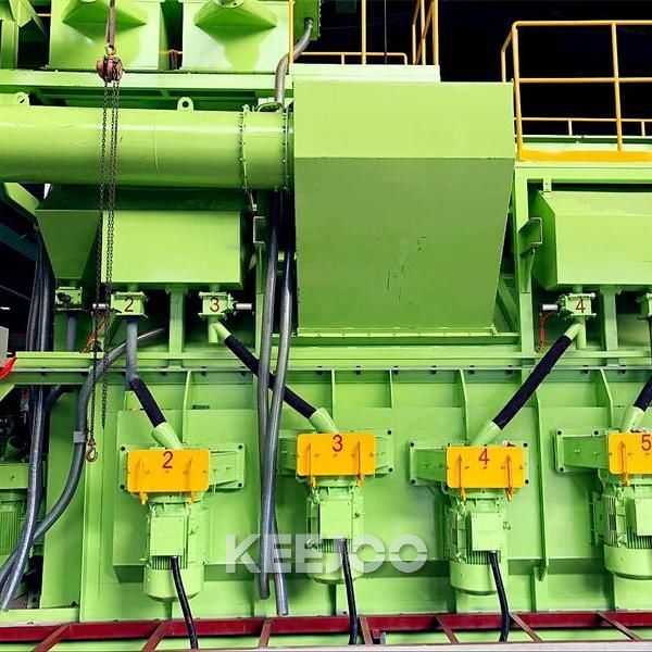 Double Station Wire Coils Shot Blasting Machine