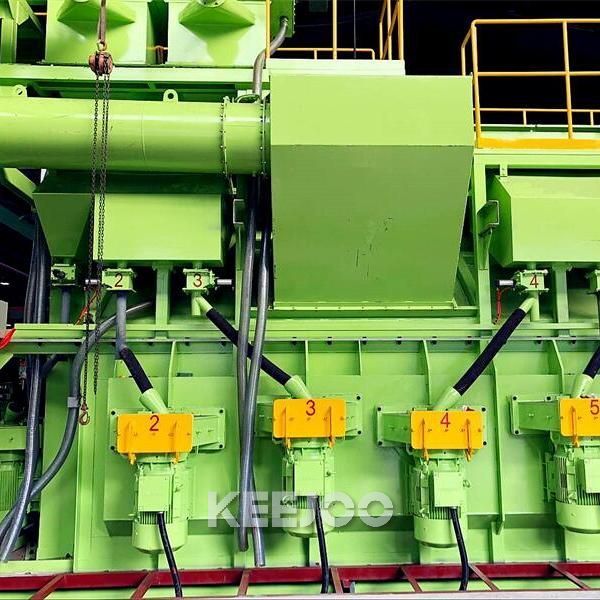 Double Station Wire Coils Shot Blasting Machine