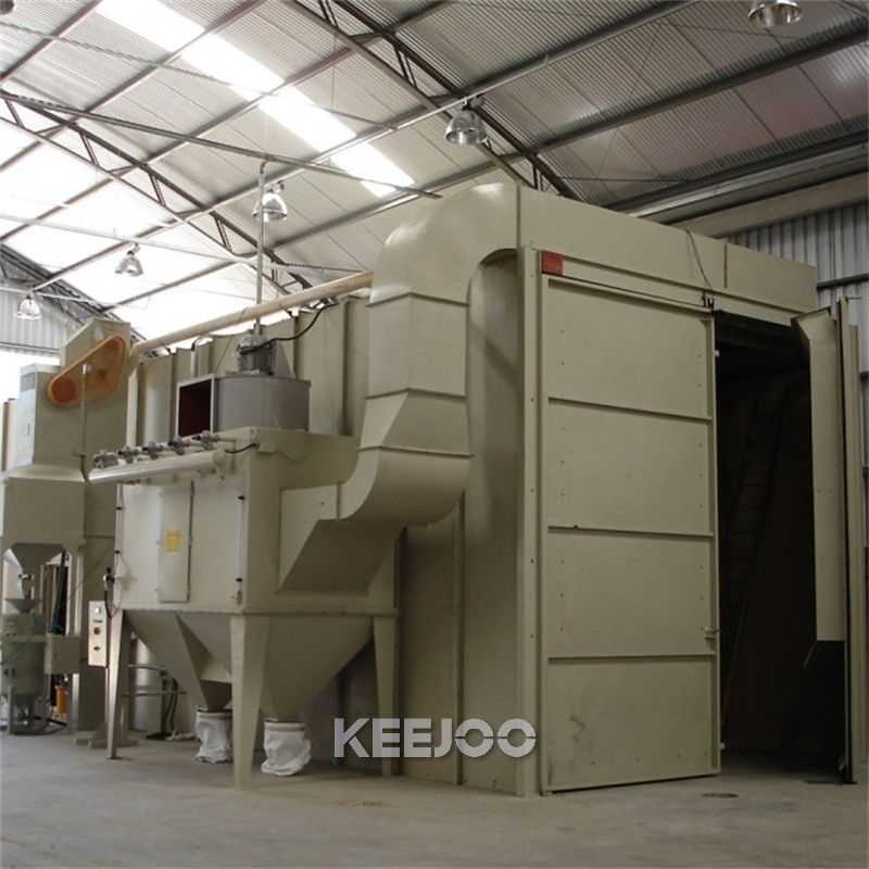 section steel sand blasting room
