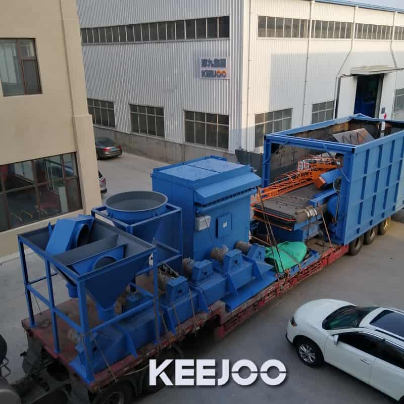overhead conveyor shot blasting machine