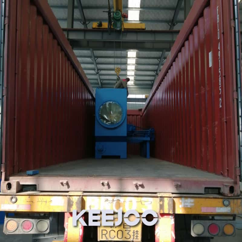 The third steel pipe shot blasting machine has been successfully shipped to Viet