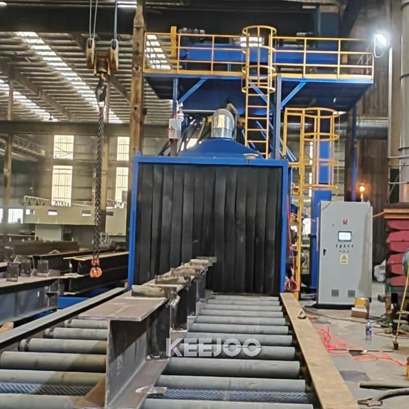 آلة السفع بالخردق للهياكل الفولاذية