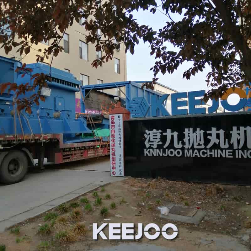 overhead conveyor shot blasting machine