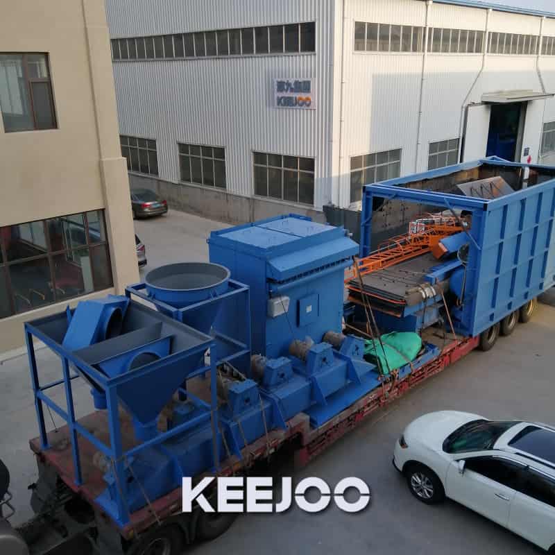 roller conveyor type shot blasting machine